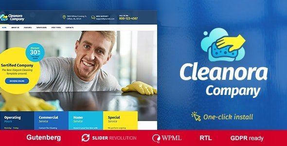 Cleanora – Cleaning Services Theme
